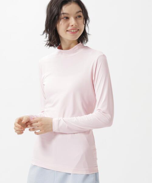 Jack Bunny!!(ジャックバニー)の「【Jack Bunny!!】MEMORICH 長袖UVハイネックインナー(Tシャツ/カットソー・レディース・ピンク/ブラック/ホワイト・MEDIUM/SMALL/LARGE)」の3枚目の写真