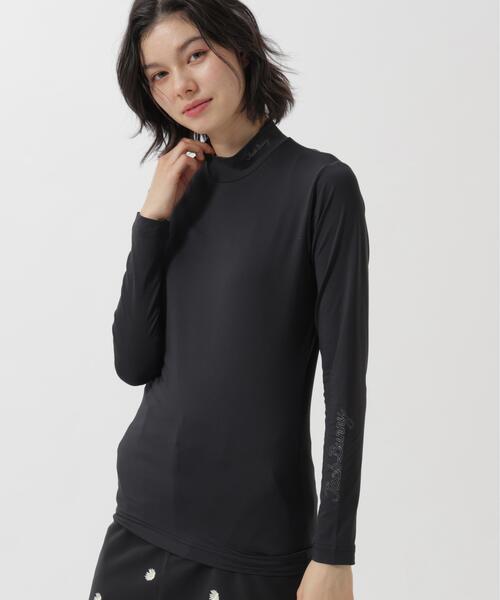 Jack Bunny!!(ジャックバニー)の「【Jack Bunny!!】MEMORICH 長袖UVハイネックインナー(Tシャツ/カットソー・レディース・ピンク/ブラック/ホワイト・MEDIUM/SMALL/LARGE)」の1枚目の写真