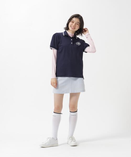 Jack Bunny!!(ジャックバニー)の「【Jack Bunny!!】MEMORICH 長袖UVハイネックインナー(Tシャツ/カットソー・レディース・ピンク/ブラック/ホワイト・MEDIUM/SMALL/LARGE)」の4枚目の写真