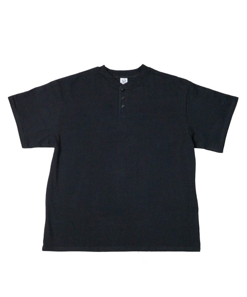 FRUIT OF THE LOOM(フルーツオブザルーム)の「【RES】【FRUIT OF THE LOOM/ヘビーオンス ヘンリーネックT】(Tシャツ/カットソー・メンズ・ブラック・LARGE)」の1枚目の写真