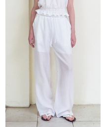 Crinkle Summer Pants, White