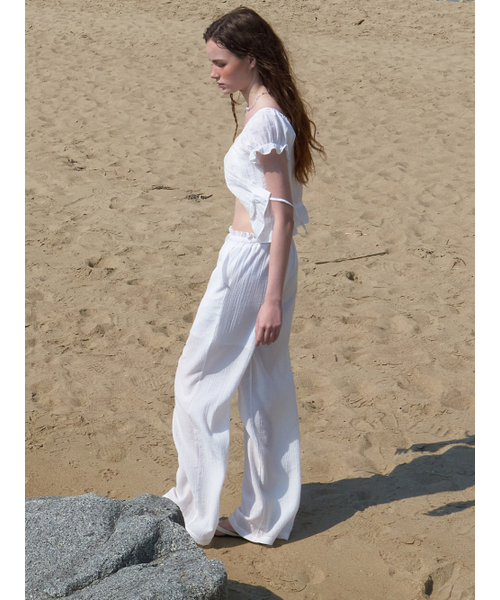 ETMON（エトモン）の「Crinkle Summer Pants, White（その他パンツ・レディース・その他・F）」の4枚目の写真