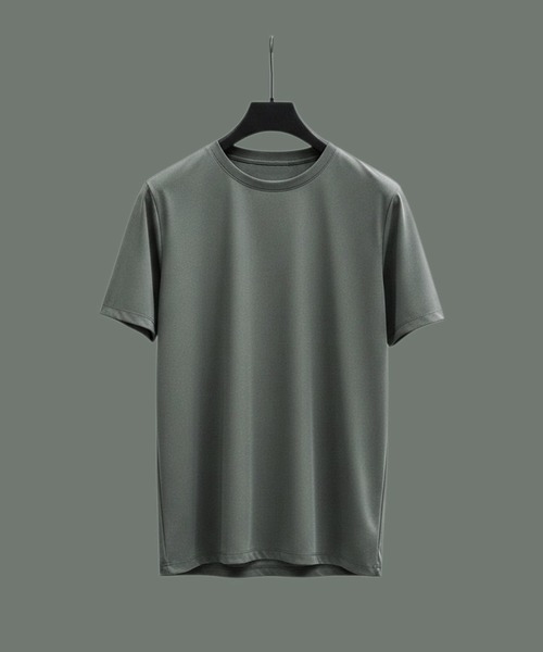 UNITED TOKYO(ユナイテッドトウキョウ)の「【残りわずか】QUICKDRY レギュラーTシャツ |日本生産/速乾性/防シワ/洗濯可能/よれない(Tシャツ/カットソー・メンズ・ライトグレー/ブラック/ダークグレー/グレイッシュベージュ・1/2/4/3)」の3枚目の写真