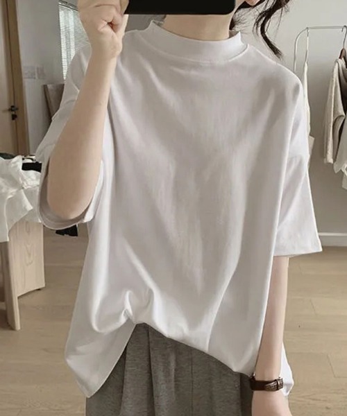 Flugge(フラッジー)の「クルーネックTシャツ(Tシャツ/カットソー・レディース・ホワイト/ネイビー・MEDIUM/LARGE)」の2枚目の写真