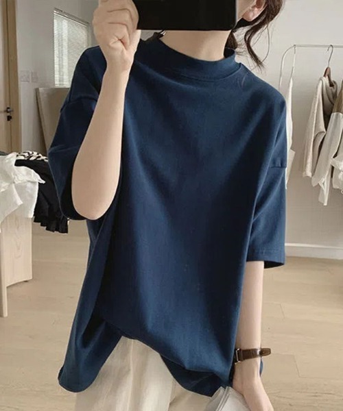 Flugge(フラッジー)の「クルーネックTシャツ(Tシャツ/カットソー・レディース・ホワイト/ネイビー・MEDIUM/LARGE)」の4枚目の写真