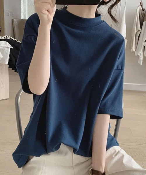 Flugge(フラッジー)の「クルーネックTシャツ(Tシャツ/カットソー・レディース・ホワイト/ネイビー・MEDIUM/LARGE)」の6枚目の写真