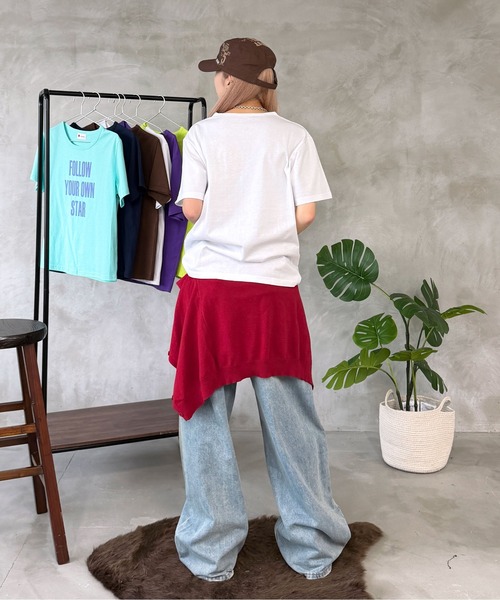 sedacle(セダクル)の「アソートハートスタッズTEE(Tシャツ/カットソー・レディース・ミント/カーキ/レッド/ネイビー/レオパード/ピンク・LARGE/MEDIUM/SMALL)」の12枚目の写真
