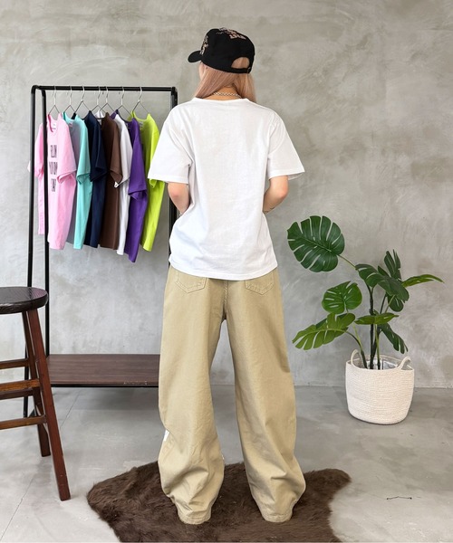 sedacle(セダクル)の「アソートハートスタッズTEE(Tシャツ/カットソー・レディース・ミント/カーキ/レッド/ネイビー/レオパード/ピンク・LARGE/MEDIUM/SMALL)」の20枚目の写真