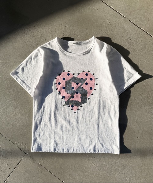 sedacle(セダクル)の「アソートハートスタッズTEE(Tシャツ/カットソー・レディース・ミント/カーキ/レッド/ネイビー/レオパード/ピンク・LARGE/MEDIUM/SMALL)」の7枚目の写真