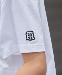 オリジナルチームロゴ袖ワッペンTシャツ 半袖 クルーネック ハイグレードコットン 5.6oz 丸胴 シンプル ミドル丈 クロップド丈 短丈 メンズ レディース ユニセックス 秋 秋服 2026年秋冬
