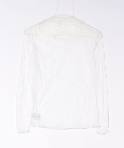 ARCHIVER（アーカイバ）の「【Bz】【456891】レース柄シースルートップス(RZ)（Tシャツ/カットソー・レディース・ブラック/ホワイト・F）」の8枚目の写真