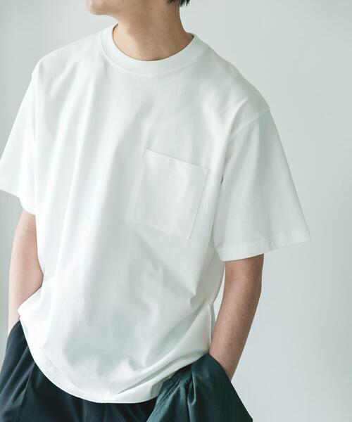 URBAN RESEARCH DOORS(アーバンリサーチドアーズ)の「SHAPE BACK クルーネック Tシャツ(Tシャツ/カットソー・メンズ・モカ/ブルー/チャコールグレー/オフホワイト・MEDIUM/LARGE)」の12枚目の写真