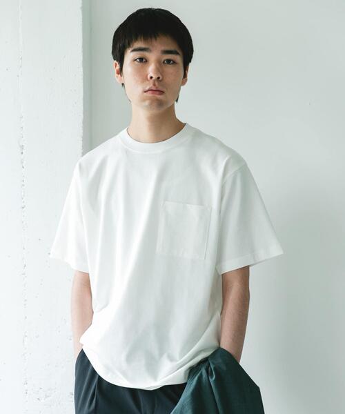 URBAN RESEARCH DOORS(アーバンリサーチドアーズ)の「SHAPE BACK クルーネック Tシャツ(Tシャツ/カットソー・メンズ・モカ/ブルー/チャコールグレー/オフホワイト・MEDIUM/LARGE)」の13枚目の写真