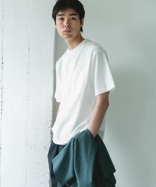 URBAN RESEARCH DOORS(アーバンリサーチドアーズ)の「SHAPE BACK クルーネック Tシャツ(Tシャツ/カットソー・メンズ・モカ/ブルー/チャコールグレー/オフホワイト・MEDIUM/LARGE)」の14枚目の写真