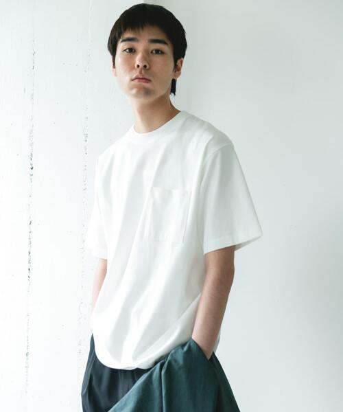 URBAN RESEARCH DOORS(アーバンリサーチドアーズ)の「SHAPE BACK クルーネック Tシャツ(Tシャツ/カットソー・メンズ・モカ/ブルー/チャコールグレー/オフホワイト・MEDIUM/LARGE)」の17枚目の写真