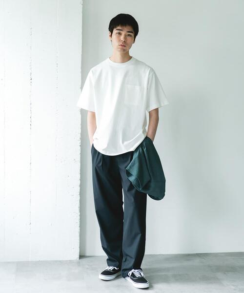 URBAN RESEARCH DOORS(アーバンリサーチドアーズ)の「SHAPE BACK クルーネック Tシャツ(Tシャツ/カットソー・メンズ・モカ/ブルー/チャコールグレー/オフホワイト・MEDIUM/LARGE)」の18枚目の写真