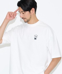 ベアワンポイント胸刺繍半袖Tシャツ