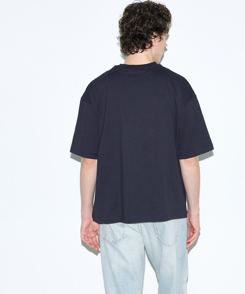 coca(coca)(コカ)の「ベアワンポイント胸刺繍半袖Tシャツ(Tシャツ/カットソー・メンズ・ネイビー/ホワイト・L/XL/M)」の10枚目の写真