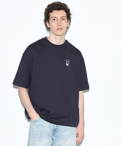 coca(coca)(コカ)の「ベアワンポイント胸刺繍半袖Tシャツ(Tシャツ/カットソー・メンズ・ネイビー/ホワイト・L/XL/M)」の11枚目の写真