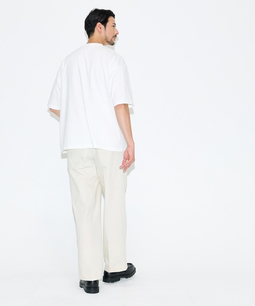 coca(coca)(コカ)の「ベアワンポイント胸刺繍半袖Tシャツ(Tシャツ/カットソー・メンズ・ネイビー/ホワイト・L/XL/M)」の6枚目の写真