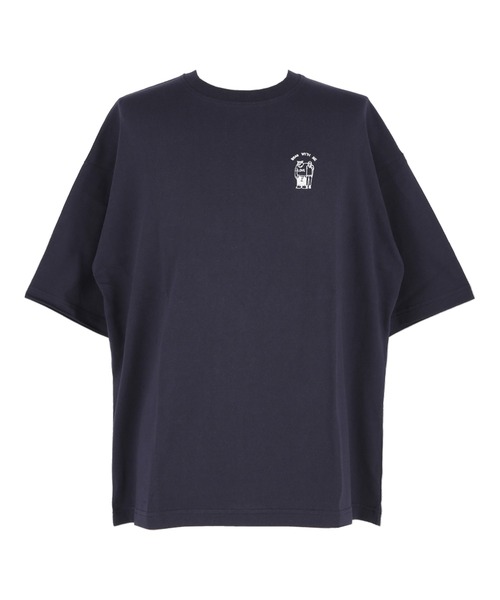 coca(coca)(コカ)の「ベアワンポイント胸刺繍半袖Tシャツ(Tシャツ/カットソー・メンズ・ネイビー/ホワイト・L/XL/M)」の14枚目の写真