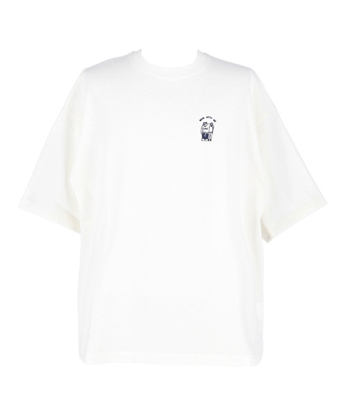 coca(coca)(コカ)の「ベアワンポイント胸刺繍半袖Tシャツ(Tシャツ/カットソー・メンズ・ネイビー/ホワイト・L/XL/M)」の15枚目の写真
