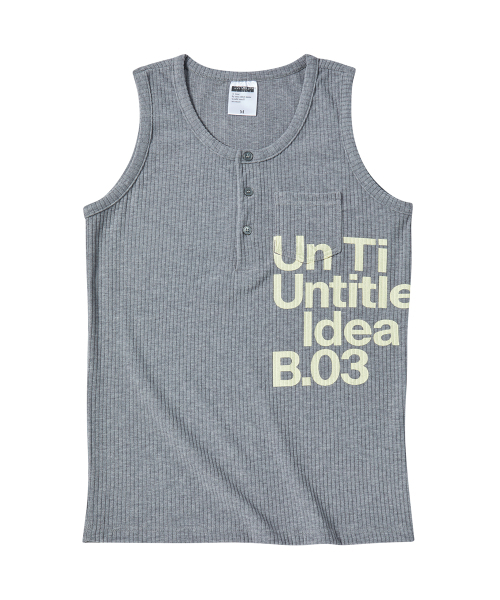 UNTITLED SEOUL（アンタイトル ソウル）の「アンタイトル ヘンリータンクトップ グレー（Tシャツ/カットソー・レディース・その他・SMALL/MEDIUM）」の3枚目の写真