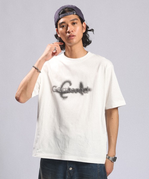 RAGEBLUE(レイジブルー)の「COMPACT SPRAY PRINT TSHIRTS/コンパクトスプレープリントTシャツ(Tシャツ/カットソー・メンズ・ホワイト/ブラック/ブラウン・MEDIUM/LARGE)」の9枚目の写真