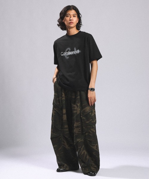 RAGEBLUE(レイジブルー)の「COMPACT SPRAY PRINT TSHIRTS/コンパクトスプレープリントTシャツ(Tシャツ/カットソー・メンズ・ホワイト/ブラック/ブラウン・MEDIUM/LARGE)」の12枚目の写真