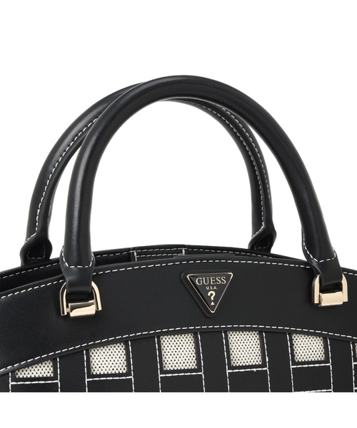 Guess(ゲス)の「FRANKIE Satchel ショルダーバッグ(ショルダーバッグ・レディース・キャメル/ブラック・ONE SIZE)」の4枚目の写真