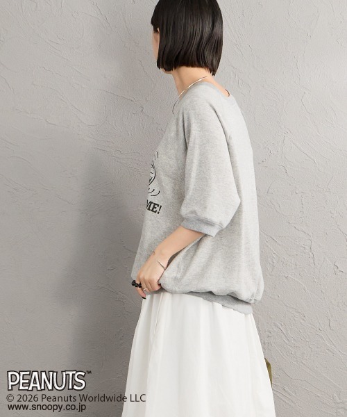 PEANUTS半袖大學T