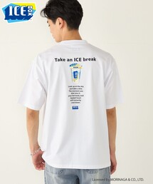 【SHIPS Colors別注】アイスボックス:〈接触冷感〉プリント Tシャツ◇