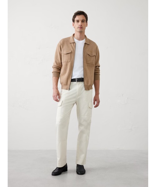 BANANA REPUBLIC FACTORY STORE(バナナリパブリック ファクトリーストア)の「BANANA REPUBLIC FACTORY STORE チェストポケットジップセータージャケット(ニット/セーター・メンズ・その他/キャメル・S/M/L/XL)」の6枚目の写真