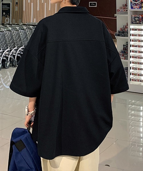 KELVIN(ケルヴァン)の「Ripple Open Shirt リップルオープンシャツ(シャツ/ブラウス・メンズ・ホワイト/ブラック・LARGE/MEDIUM)」の8枚目の写真