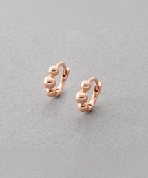 【金属アレルギー対応】極小5.5mm!メタルスフィアのキャッチレスフープピアス