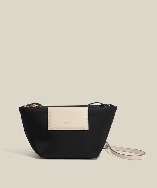 E'POR(エポール)の「【E'POR】BOAT BAG Mini/撥水・超軽量・26AW新色(ショルダーバッグ・レディース・ベージュ/ダークブラウン/ブラック系その他/ブラック・FREE)」の2枚目の写真