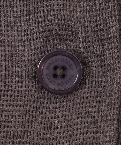 MACKINTOSH PHILOSOPHY(マッキントッシュ フィロソフィー)の「【UPTON JACKET(アップトン ジャケット)】リネンメッシュ(テーラードジャケット・レディース・ブラウン系その他4/ダークネイビー・38/36)」の10枚目の写真