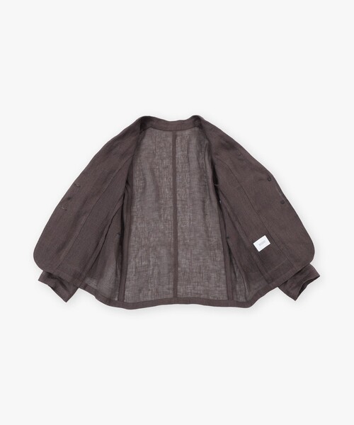 MACKINTOSH PHILOSOPHY(マッキントッシュ フィロソフィー)の「【UPTON JACKET(アップトン ジャケット)】リネンメッシュ(テーラードジャケット・レディース・ブラウン系その他4/ダークネイビー・38/36)」の11枚目の写真