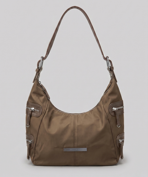 CHICKS（チックス）の「アシハードウェア ショルダーホーボーバッグ ベージュ（ショルダーバッグ・レディース・ベージュ・ONE SIZE）」の6枚目の写真