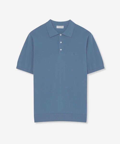 MACKINTOSH LONDON(マッキントッシュ ロンドン)の「【MINERALTEX】ドレスニットポロシャツ(ポロシャツ・メンズ・ブラック/グレー/ブルー・XL/L/M)」の3枚目の写真