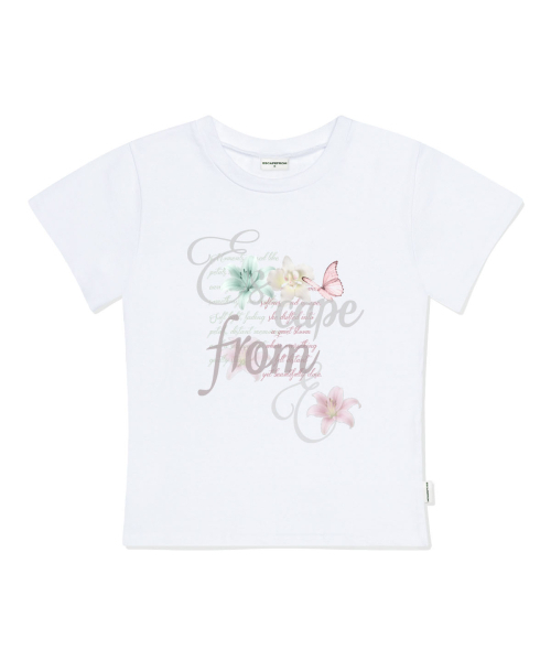 ESCAPEFROM(エスケープフロム)の「フラワーラッシュプリントスリムフィット半袖Tシャツブラック(Tシャツ/カットソー・レディース・その他・LARGE/MEDIUM)」の3枚目の写真