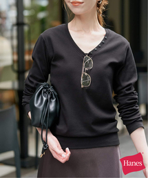 SLOBE IENA | 《2枚セット》HANES/ヘインズ SLOBE別注 2PACK リブロンTEE(Tシャツ/カットソー)