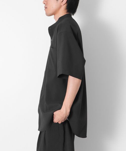 CRAFT STANDARD BOUTIQUE（クラフトスタンダードブティック）の「バンドカラー半袖シャツ（シャツ/ブラウス・メンズ・ネイビー/チャコールグレー/ライトブラウン・L/M）」の11枚目の写真