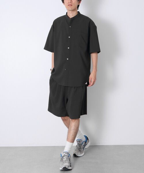 CRAFT STANDARD BOUTIQUE（クラフトスタンダードブティック）の「バンドカラー半袖シャツ（シャツ/ブラウス・メンズ・ネイビー/チャコールグレー/ライトブラウン・L/M）」の13枚目の写真