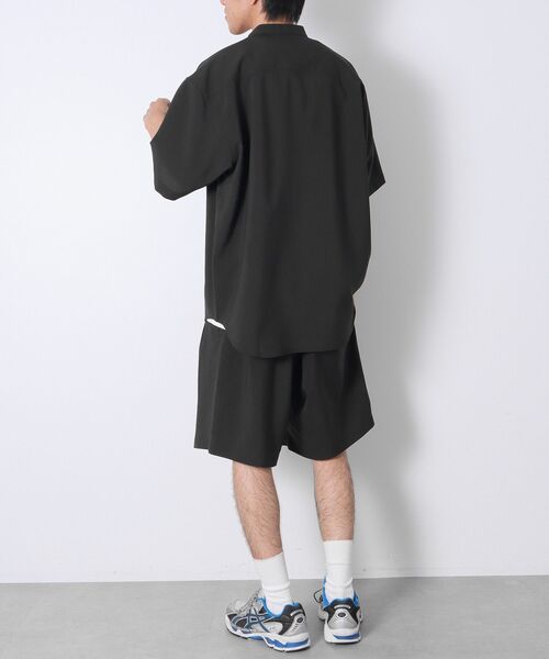 CRAFT STANDARD BOUTIQUE（クラフトスタンダードブティック）の「バンドカラー半袖シャツ（シャツ/ブラウス・メンズ・ネイビー/チャコールグレー/ライトブラウン・L/M）」の15枚目の写真
