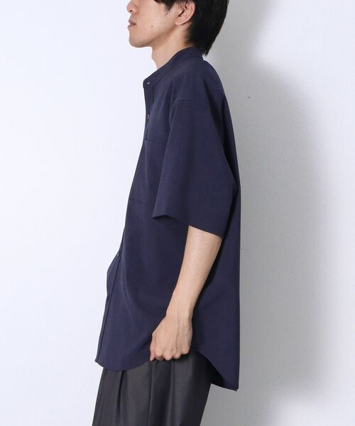 CRAFT STANDARD BOUTIQUE（クラフトスタンダードブティック）の「バンドカラー半袖シャツ（シャツ/ブラウス・メンズ・ネイビー/チャコールグレー/ライトブラウン・L/M）」の17枚目の写真