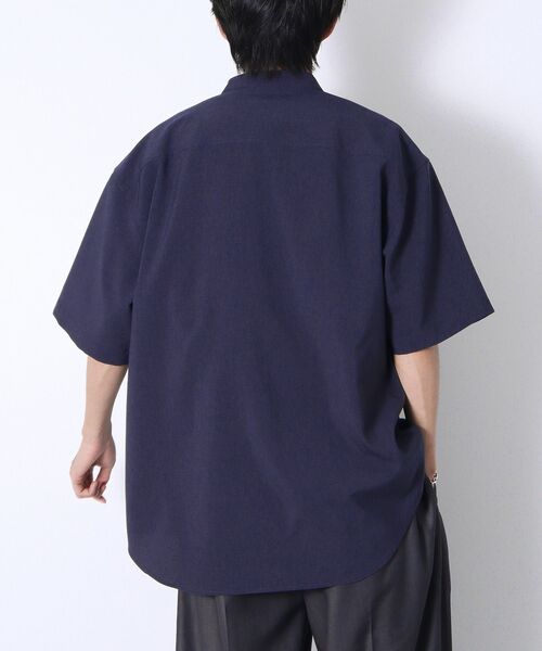 CRAFT STANDARD BOUTIQUE（クラフトスタンダードブティック）の「バンドカラー半袖シャツ（シャツ/ブラウス・メンズ・ネイビー/チャコールグレー/ライトブラウン・L/M）」の18枚目の写真