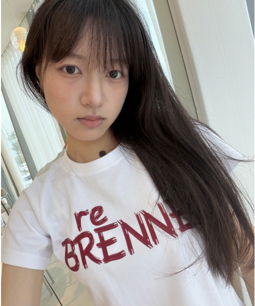REBRENNER(リブレンナー)の「DTFマジックドローイングクールコットンウィメンズクロップ半袖Tシャツホワイトグリーン(Tシャツ/カットソー・レディース・ホワイト・SMALL/MEDIUM/LARGE)」の6枚目の写真