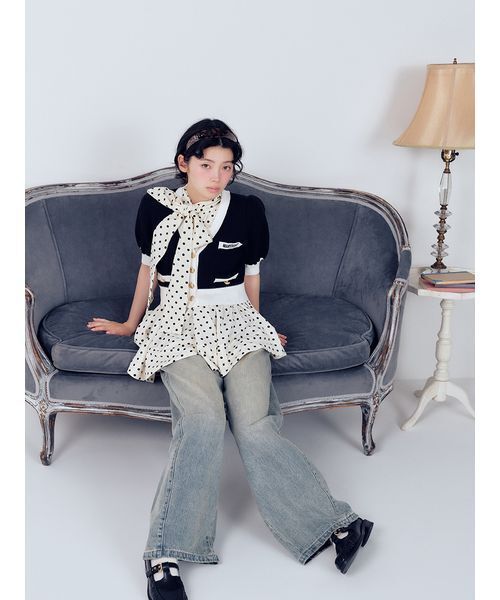 LILY BROWN(リリーブラウン)の「【LILY BROWN×MARY QUANT】ニットカーディガン(カーディガン/ボレロ・レディース・オフホワイト/ブラウン/ブラック・F)」の21枚目の写真
