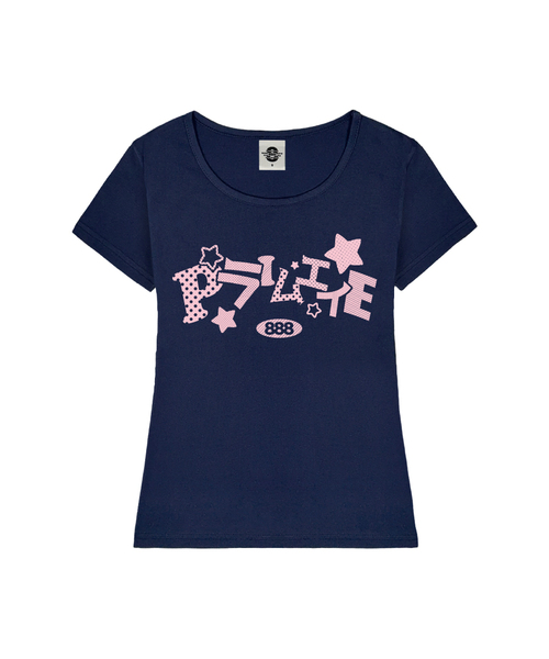 PRIMATE(プライメイト)の「SUGAR レディース Uネックスリムフィット半袖Tシャツ 6 COLORS(Tシャツ/カットソー・レディース・ミックスグレー/ホワイト/ネイビー/ミント/ブラック/ピンク・MEDIUM/SMALL)」の5枚目の写真